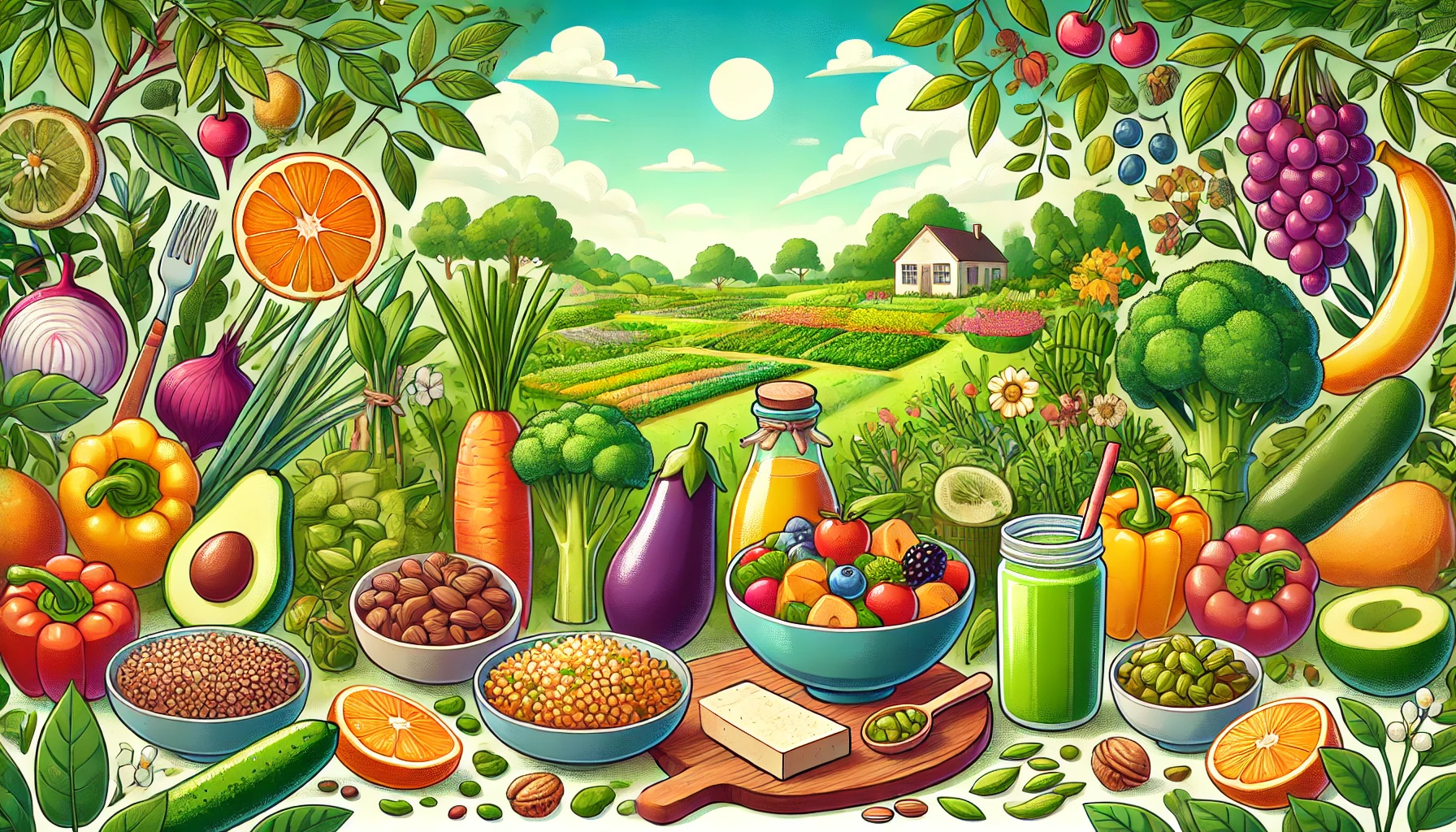 Diet vegan/vegetarian sehat Alt text